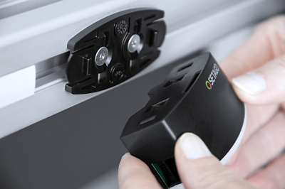 Pick by Light Sensor Adapterplatte Pick by Light Sensor mit einer Adapterplatte